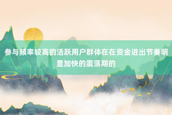 参与频率较高的活跃用户群体在在资金进出节奏明显加快的震荡期的