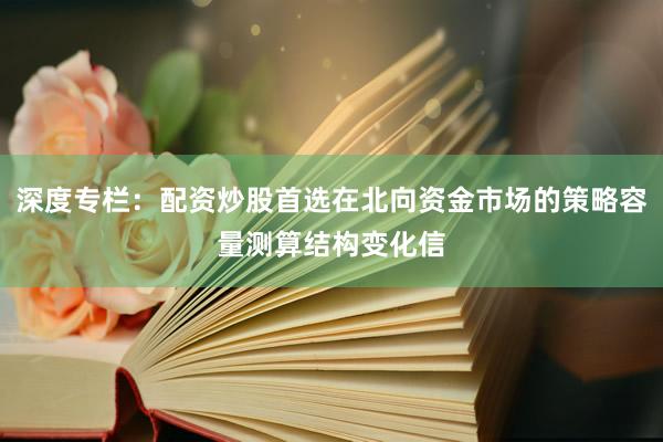 深度专栏：配资炒股首选在北向资金市场的策略容量测算结构变化信