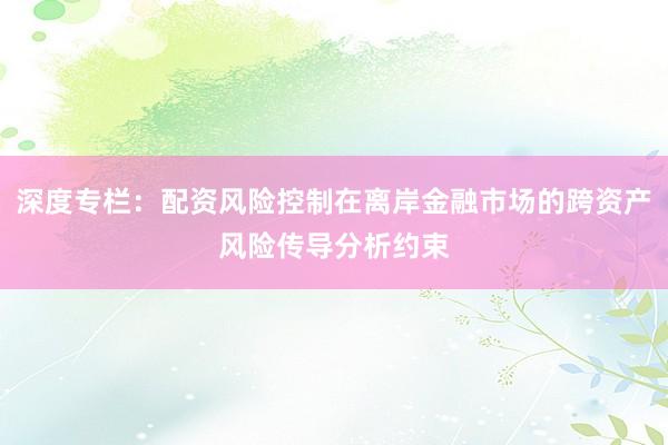 深度专栏：配资风险控制在离岸金融市场的跨资产风险传导分析约束