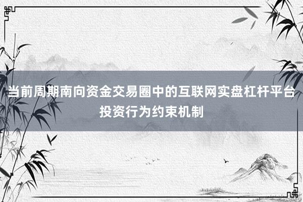 当前周期南向资金交易圈中的互联网实盘杠杆平台投资行为约束机制
