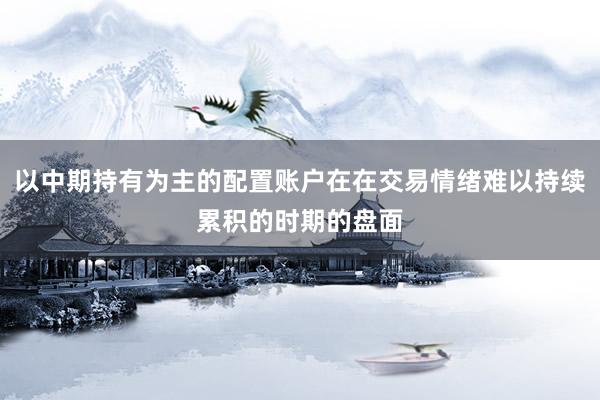以中期持有为主的配置账户在在交易情绪难以持续累积的时期的盘面